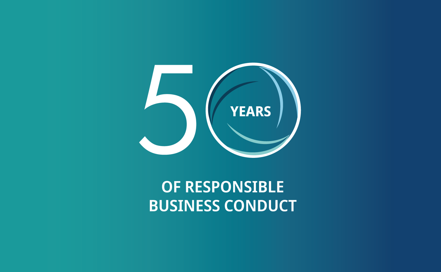 50 years of responsible business conduct